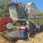 Bilecikte jandarma tarlalarda yangin riskine karsi sahada iJ76KgDH